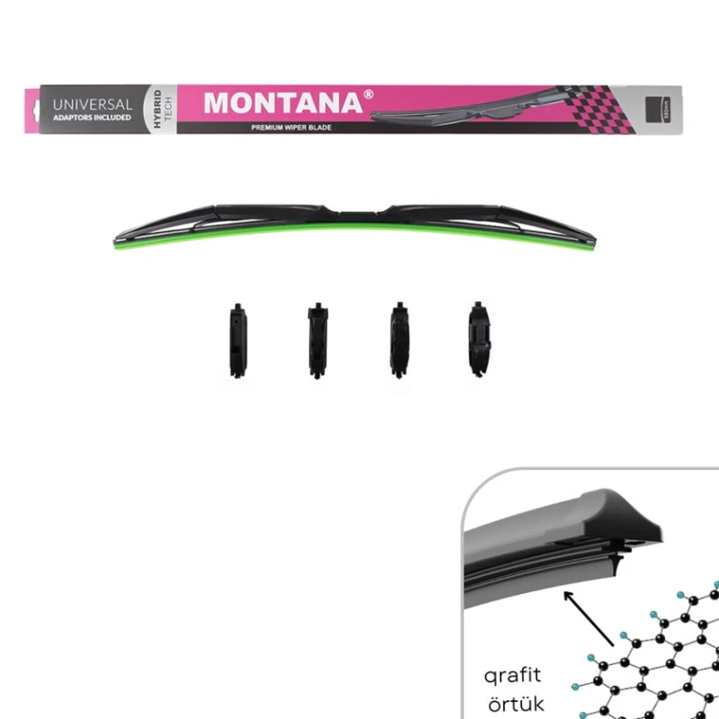 Щетка стеклоочистителя Montana B911-26 с графитовым покрытием, 650 мм Щетка стеклоочистителя Montana B911-26 с графитовым покрытием, 650 мм