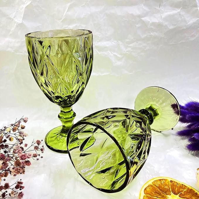 Набор бокалов, стекло, зеленый, 6 шт, 330 мл Набор бокалов, стекло, зеленый, 6 шт, 330 мл