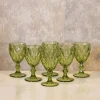 Набор бокалов, стекло, зеленый, 6 шт, 330 мл Набор бокалов, стекло, зеленый, 6 шт, 330 мл