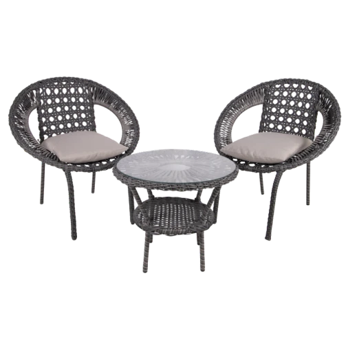 Комплект садовой мебели Safira SP_6662, 3 предметов, серый