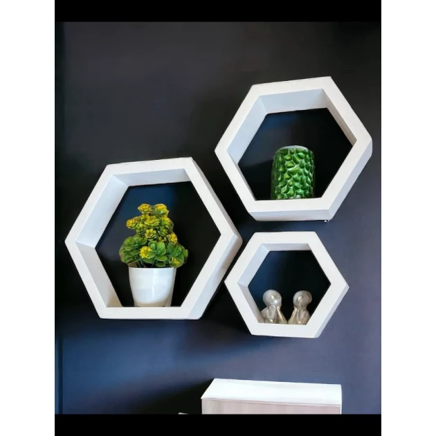 Набор настенных полок Art Mebel 201, ламинат, 3 шт, 28x32x15/21x25x15/16x19x15 см, белая Набор настенных полок Art Mebel 201, ламинат, 3 шт, 28x32x15/21x25x15/16x19x15 см, белая