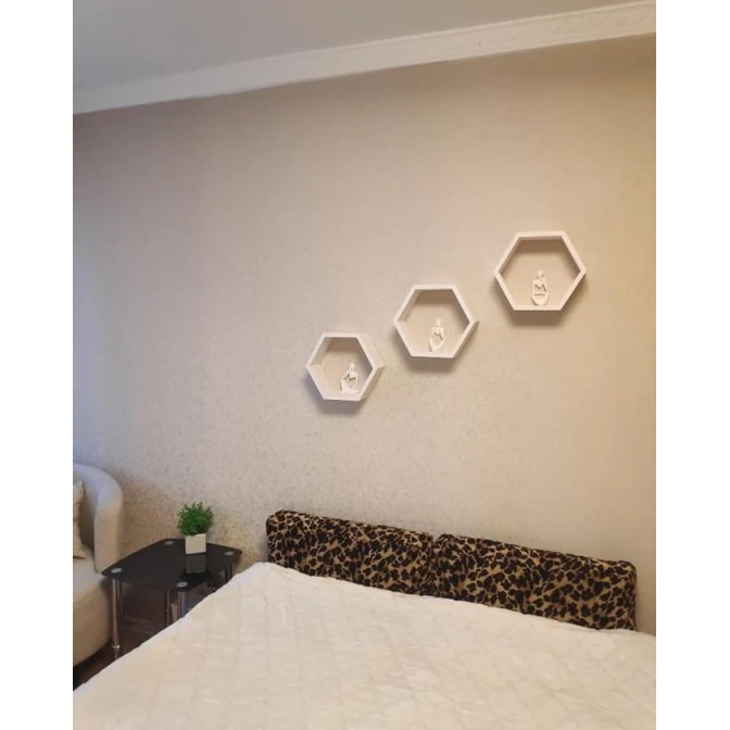 Набор настенных полок Art Mebel 201, ламинат, 3 шт, 28x32x15/21x25x15/16x19x15 см, белая Набор настенных полок Art Mebel 201, ламинат, 3 шт, 28x32x15/21x25x15/16x19x15 см, белая