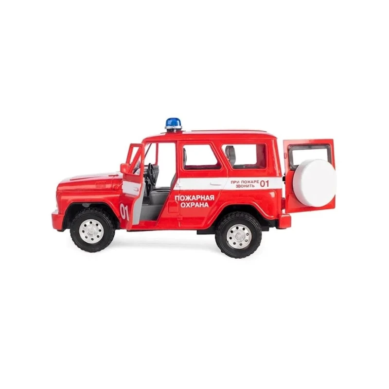 Пожарный внедорожник Play Smart 9076E, 22x12 см, от 3 лет, красный