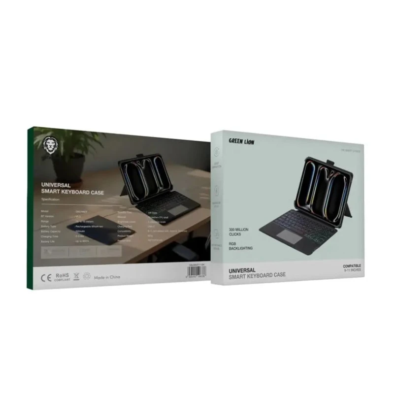 Чехол-клавиатура для планшета Green Lion Universal Smart Keyboard Black