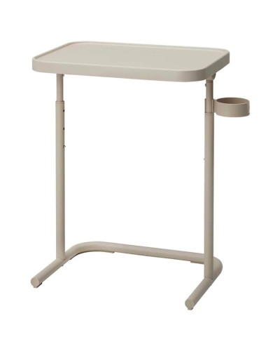 Noutbuk altlıqlı masa IKEA Bjorkasen, plastik/polad, tənzimlənən hündürlük, 46x51x70 sm, bej
