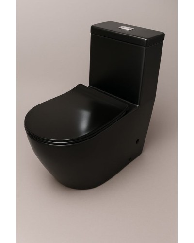 Unitaz Caesar 1190 B Monoblok qara
