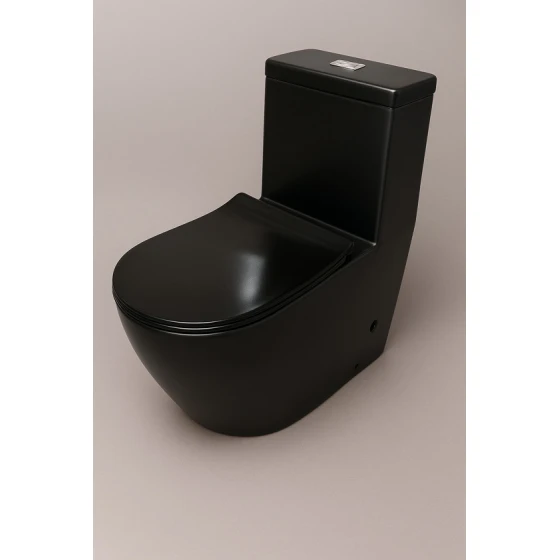 Унитаз Caesar 1190 B Моноблок черный