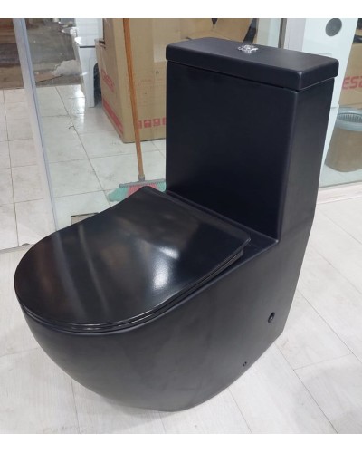 Unitaz Caesar 1190 B Monoblok qara
