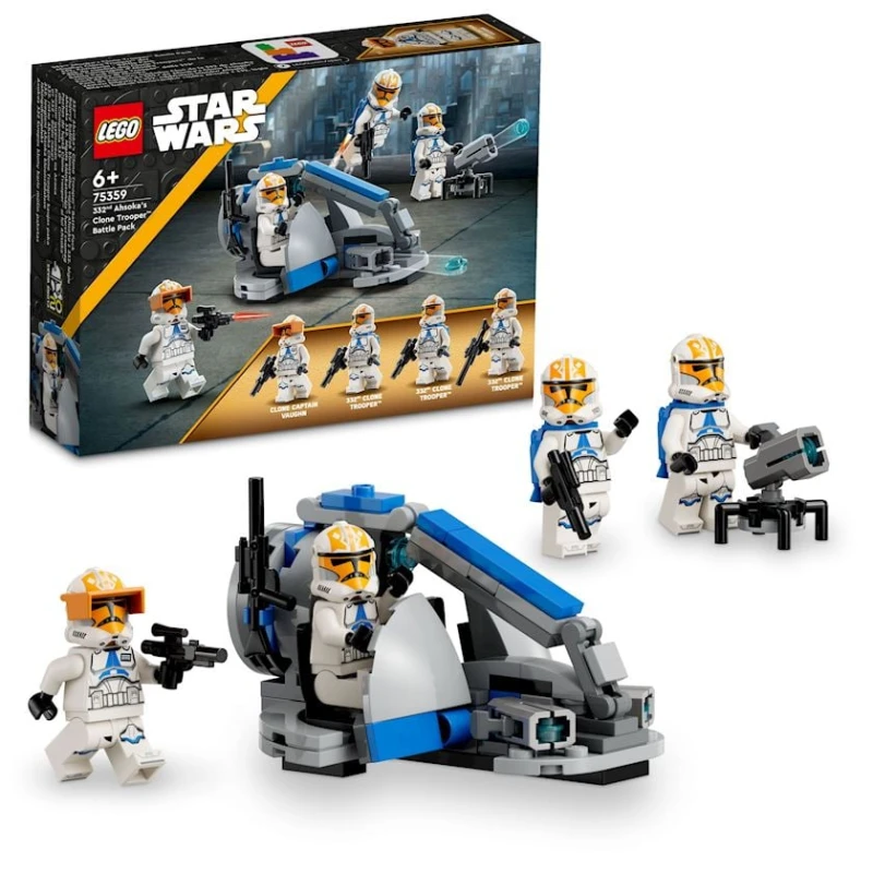 Конструктор LEGO Star Wars 332nd Ahsoka's Clone Trooper Battle Pack 75359, 6+ лет, 108 шт
