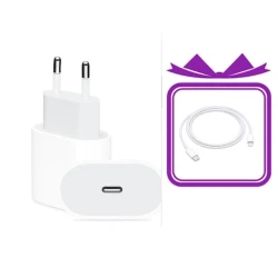 Şəbəkə enerji toplama cihazı 20W USB-C Power Adapter, Ağ Kabel USB-C to Lightning Cable 1 m