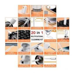 Чистящий набор Multifunctional Cleaning Brush 20 in 1 (Q20) Чистящий набор Multifunctional Cleaning Brush 20 in 1 (Q20)