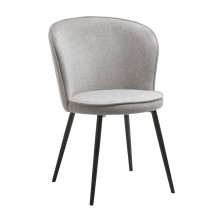Stul JYSK Risskov, polyester, boz/qara, 58х82х60 sm, 2 əd