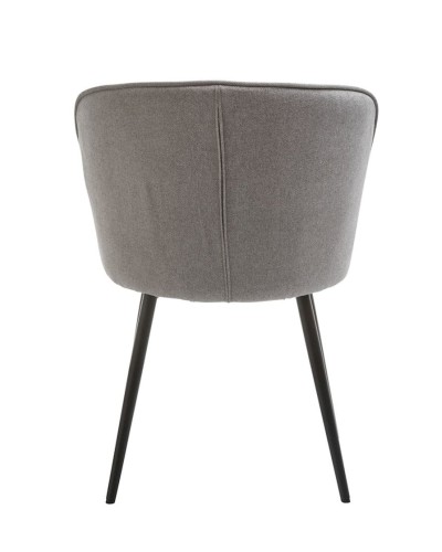 Stul JYSK Risskov, polyester, boz/qara, 58х82х60 sm, 2 əd