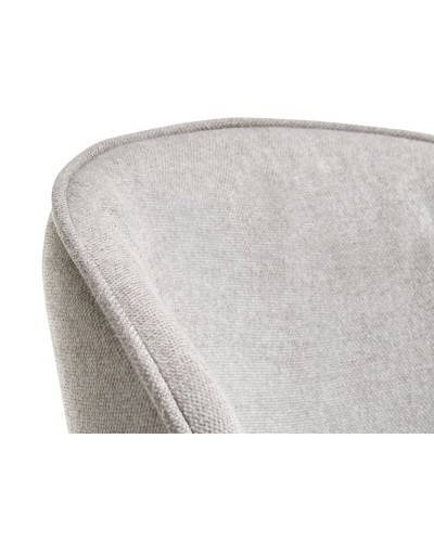 Stul JYSK Risskov, polyester, boz/qara, 58х82х60 sm, 2 əd