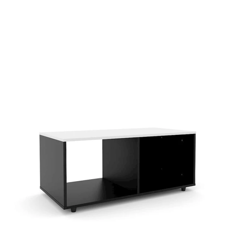 Jurnal masası Fiona 12115583, LDSP, ağ/qara, 90x39x45 sm