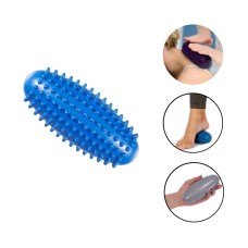 Tikanlı masaj topu Gymnic 1035, oval, mavi, 15 sm
