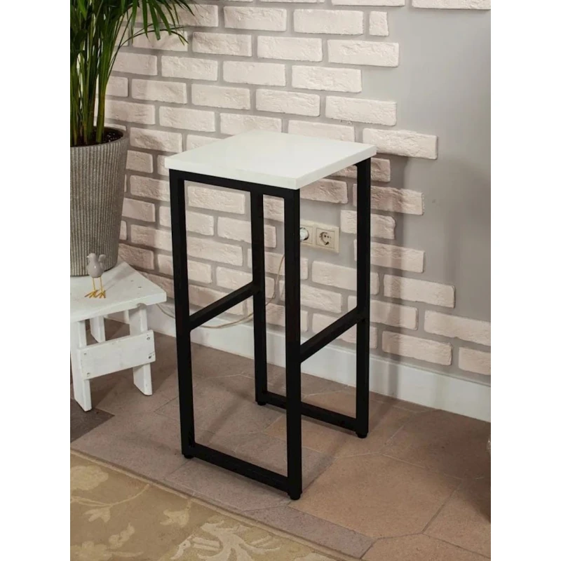 Барный стул BWhite, 75х35х35 см, белый Барный стул BWhite, 75х35х35 см, белый