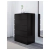 Комод IKEA Malm, темно-коричневый, 80x123 см Комод IKEA Malm, темно-коричневый, 80x123 см