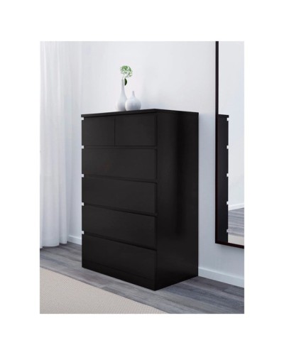 Komod IKEA Malm, tünd qəhvəyi, 80x123 sm