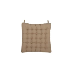 Подушка для стула Oeko-Tex Azalia Camel, 50x50 см, микрофибра, коричневая