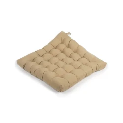 Подушка для стула Oeko-Tex Azalia Camel, 50x50 см, микрофибра, коричневая