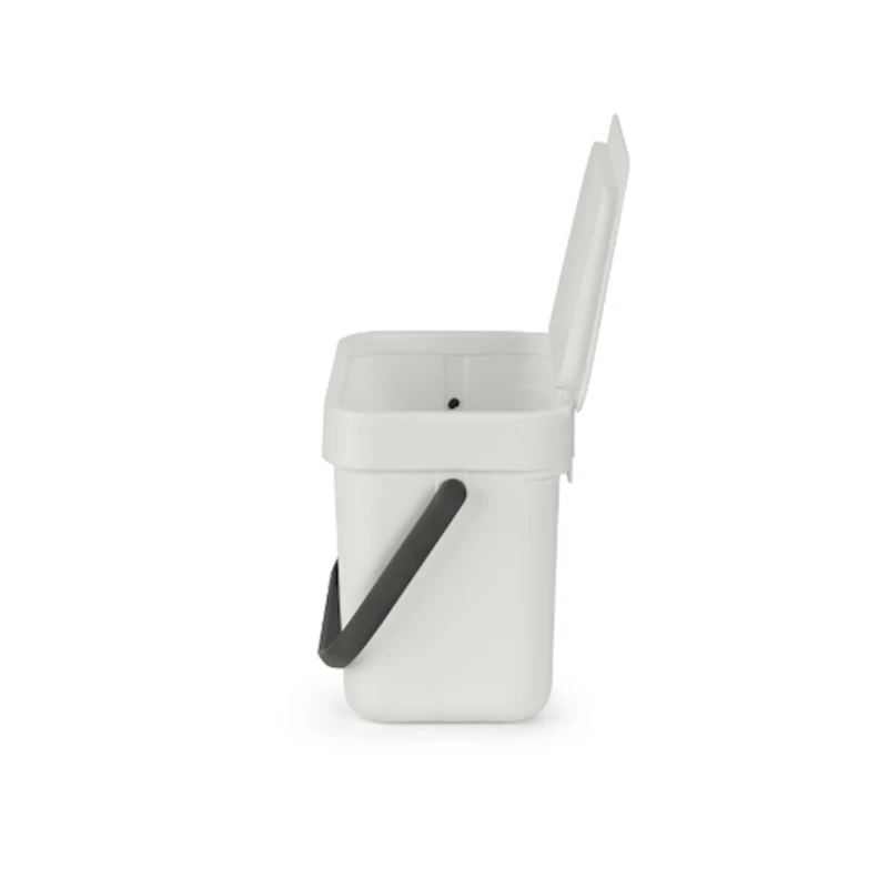 Zibil vedrəsi Brabantia Sort & Go, 18.1x13.9x18.8 sm, plastik, 3 l, açıq boz