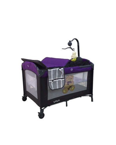 Manej-çarpayı LB-82, 5 yaşa qədər, 65х80х120 sm, bənövşəyi