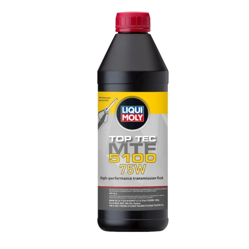 Трансмиссионное масло Liqui Moly Top Tec MTF 5100 75W, 1 L Трансмиссионное масло Liqui Moly Top Tec MTF 5100 75W, 1 L