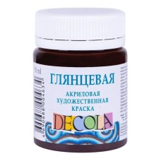 Akril boya Decola parlaq, qəhvəyi, 50 ml
