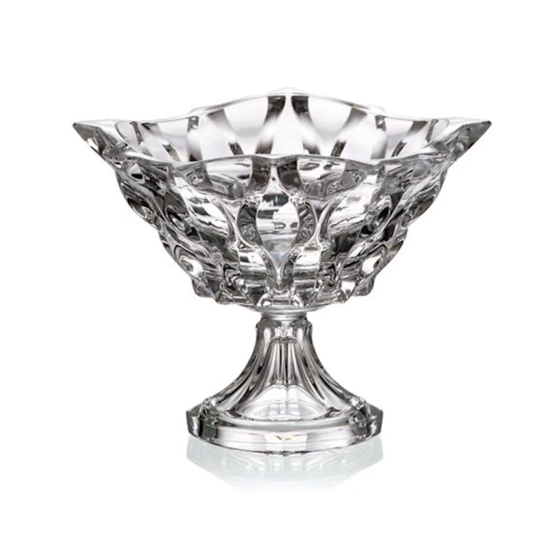 Фруктовница Hom-me 104354, 62х32х23 см, хрусталь, прозрачный Фруктовница Hom-me 104354, 62х32х23 см, хрусталь, прозрачный