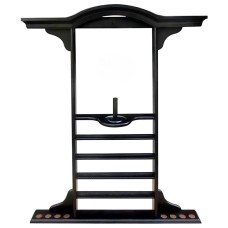 Bilyard aksessuarları üçün vitrin WS0781, 8 əd bilyard çubuğu üçün, qara
