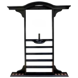 Витрина для бильярдных аксессуаров WS0781, на 8 кий, черная Витрина для бильярдных аксессуаров WS0781, на 8 кий, черная