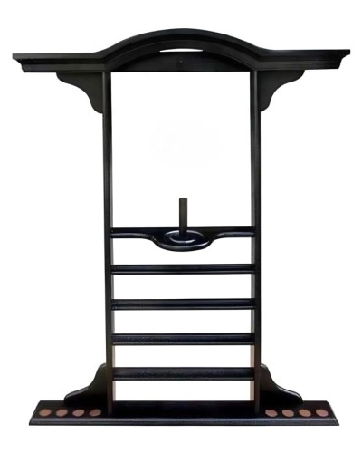 Bilyard aksessuarları üçün vitrin WS0781, 8 əd bilyard çubuğu üçün, qara