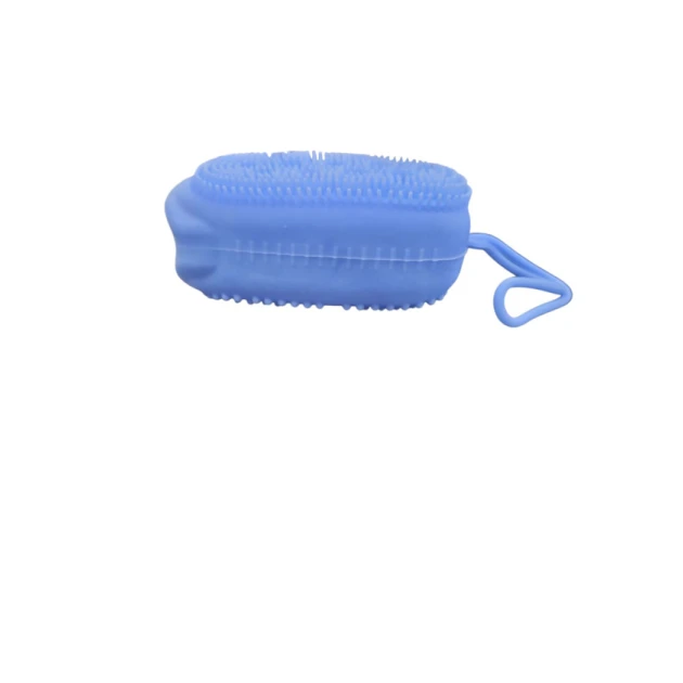 Силиконовая щетка для тела Noor Alazawi светло-голубая