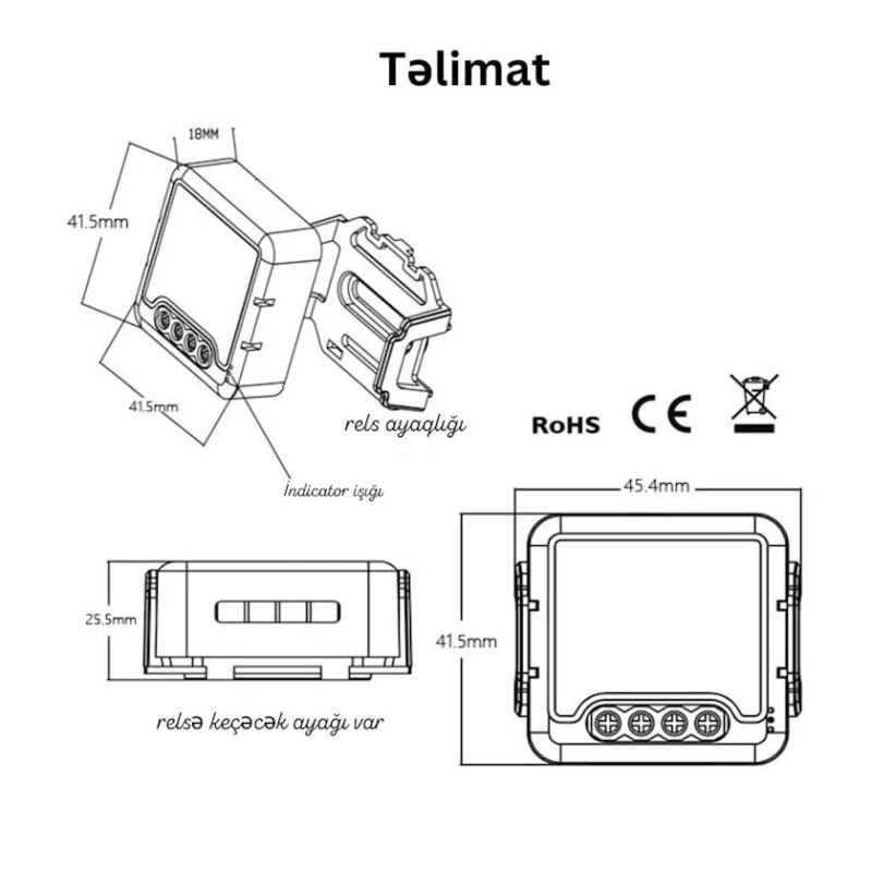 Умный выключатель Wi-Fi Tuya, 4-линейный (ST_8153836462749) Умный выключатель Wi-Fi Tuya, 4-линейный (ST_8153836462749)