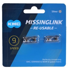 Zəncir kilidi KMC 9 sürət üçün, gümüşü