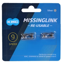 Zəncir kilidi KMC 9 sürət üçün, gümüşü