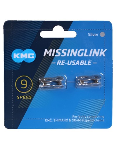 Zəncir kilidi KMC 9 sürət üçün, gümüşü