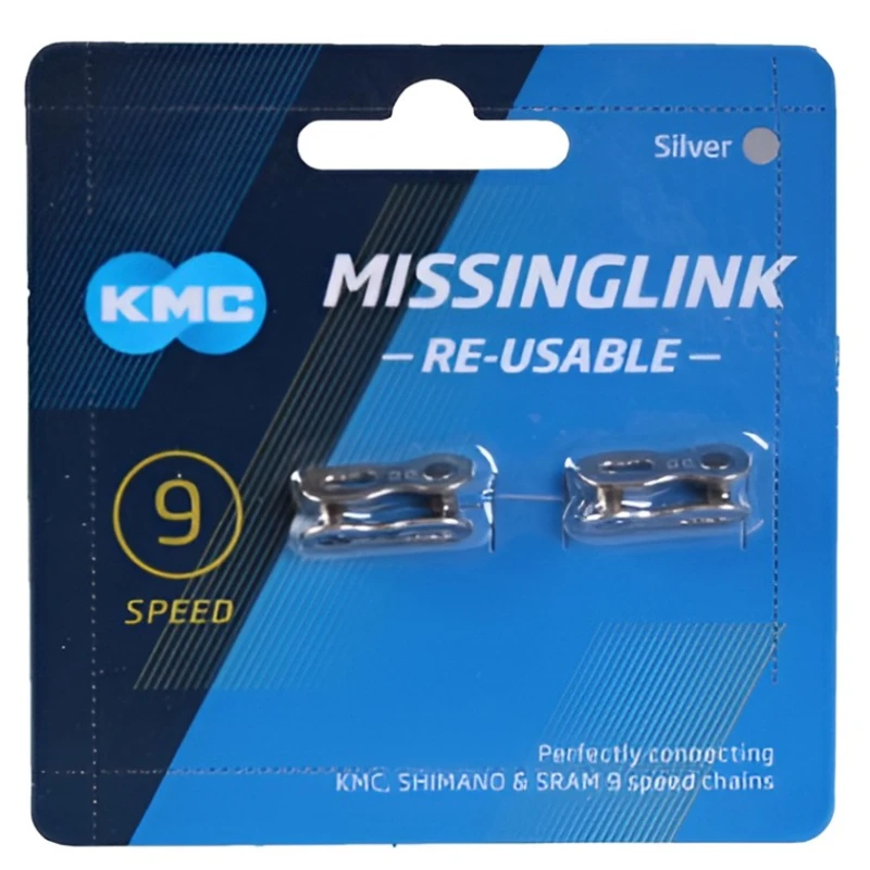 Zəncir kilidi KMC 9 sürət üçün, gümüşü