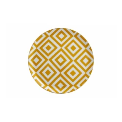 Тарелка Porland Morocco 04AP021465, фарфор, желтая, 24 см