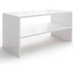 Подставка для обуви Art Mebel 4, ламинат, белая, 45х60х30 см