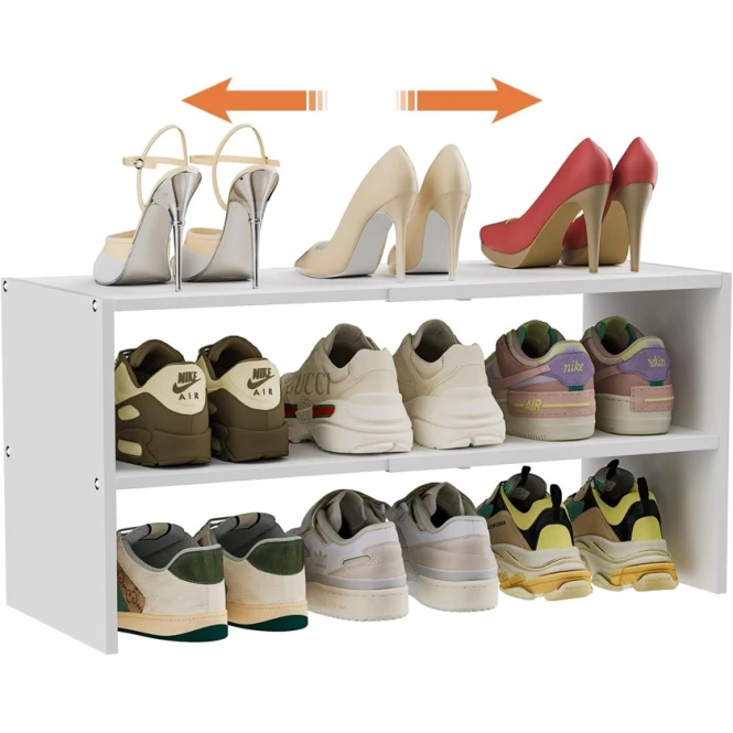 Подставка для обуви Art Mebel 4, ламинат, белая, 45х60х30 см Подставка для обуви Art Mebel 4, ламинат, белая, 45х60х30 см