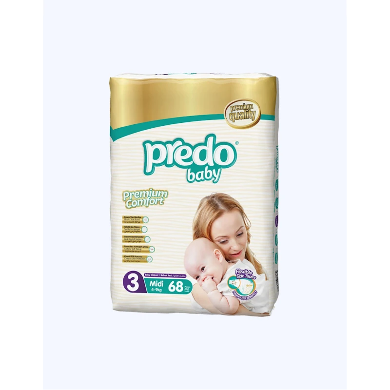 Uşaq bezləri Predo Baby Premium Comfort 3 Midi, 68 əd Uşaq bezləri Predo Baby Premium Comfort 3 Midi, 68 əd