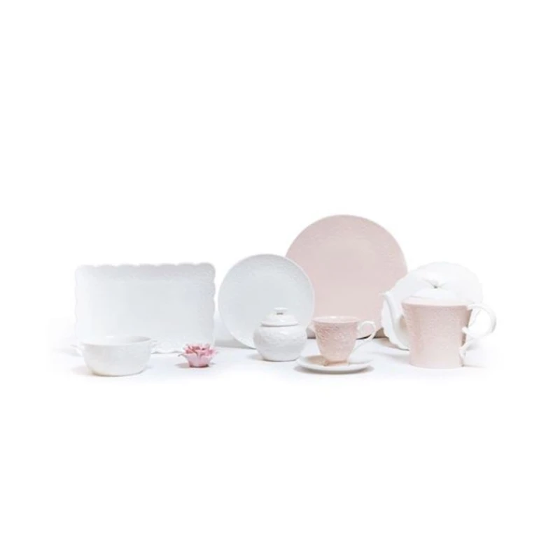 Тарелка Hom-me Papillon Baroque, 27х2.2 см, керамика, Розовый Тарелка Hom-me Papillon Baroque, 27х2.2 см, керамика, Розовый