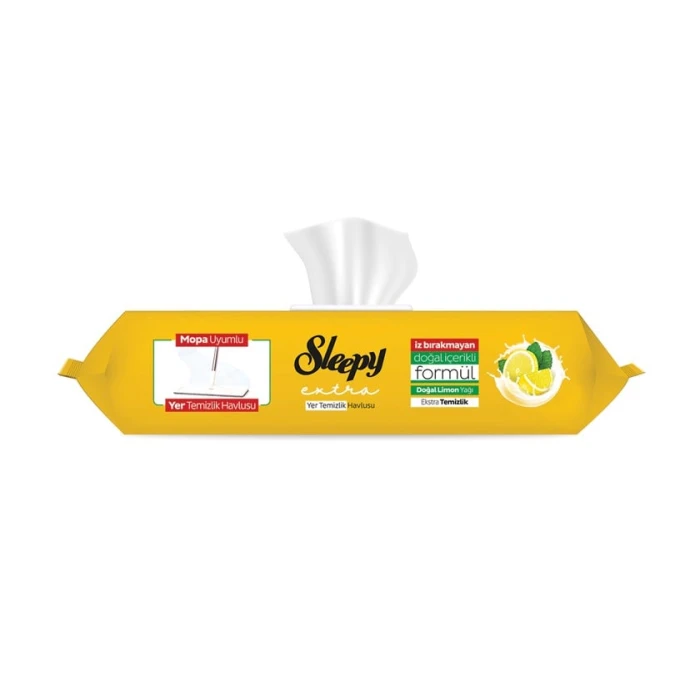 Салфетки для моп Sleepy Extra Doğal Limon Yağı 50 шт