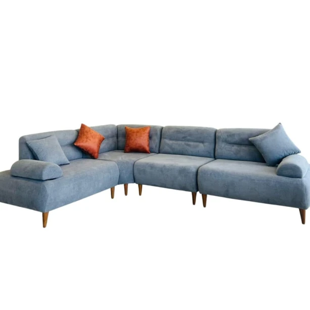 Угловой диван Damla Lusia, ткань, синий , 2303x40 мм Угловой диван Damla Lusia, ткань, синий , 2303x40 мм