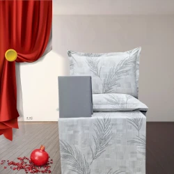 Комплект постельного белья Narlı 001131, пододеяльник 160x220 см (2 шт), простыня 240x260 см, наволочка 50х70 см (2 шт), семейный, хлопок, разноцветный