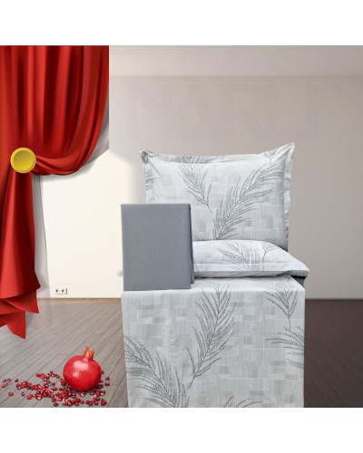 Yataq dəsti Narlı 001131, yorğan üzü 160x220 sm (2 əd), mələfə 240x260 sm, yastıq üzü 50х70 sm (2 əd), ailəvi, pambıq, rəngbərəng