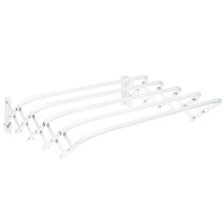 Сушилка для белья Nika, гармошка, 120 см, металл, белая Сушилка для белья Nika, гармошка, 120 см, металл, белая