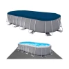 Бассейн каркасный Intex H26225588796NP, 503x274x122 см, 13365 л, серый Бассейн каркасный Intex H26225588796NP, 503x274x122 см, 13365 л, серый